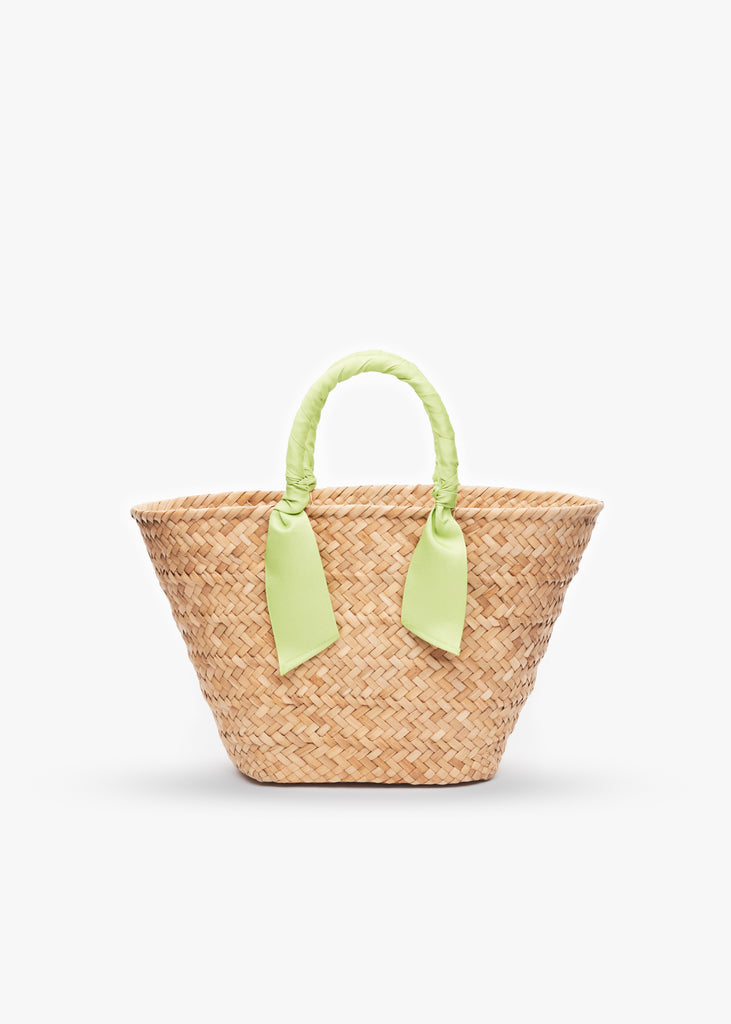 Elle Ribbon Straw Tote