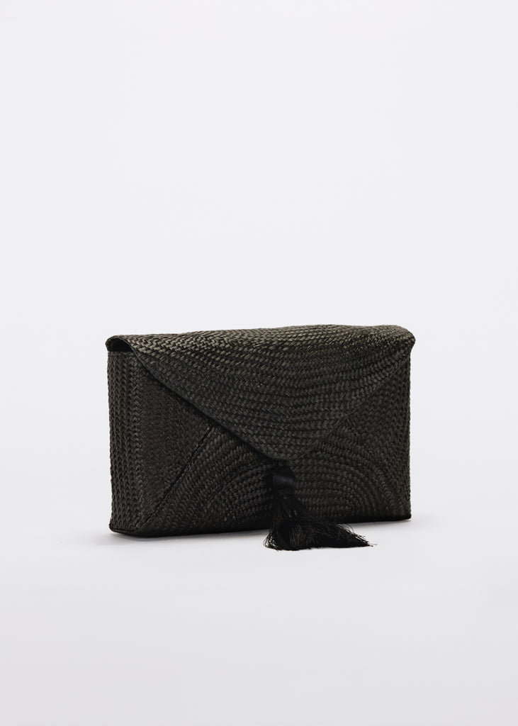Kayu Straw Clutch Bag - Grey Clutches, Handbags - WKAYU20586