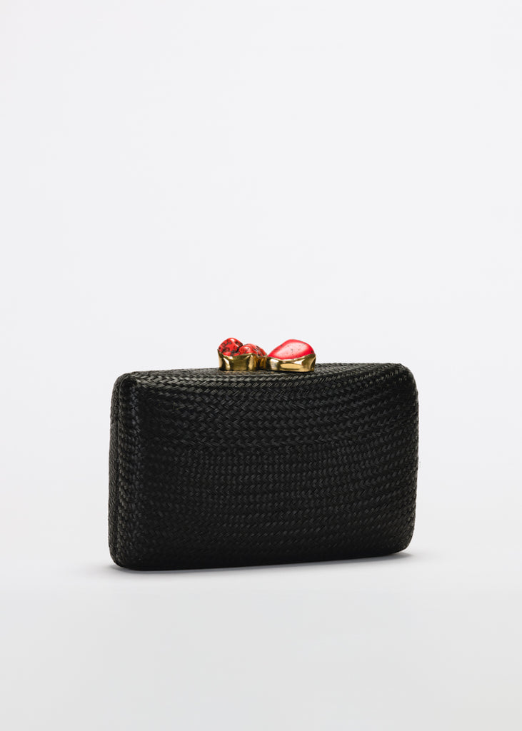 Jen clutch with red stone