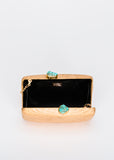 Jen clutch with Turquoise Stone
