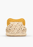 Willow Knitted Straw Clutch Bag